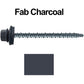 #10 x 3" Mini Driller Sheet Metal Roofing Screw - Hex Washer Head -  Self starting metal to wood siding screws. EPDM washer. Colored head.