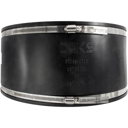 DEKS  Flexible Pipe Coupler - Leak-Proof for Clay, PVC, Copper, and Steel Connections