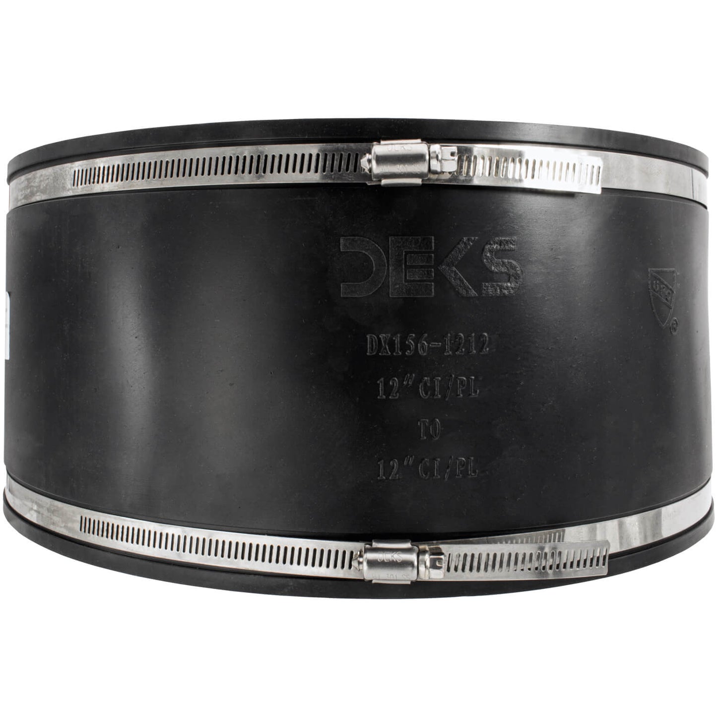 DEKS  Flexible Pipe Coupler - Leak-Proof for Clay, PVC, Copper, and Steel Connections