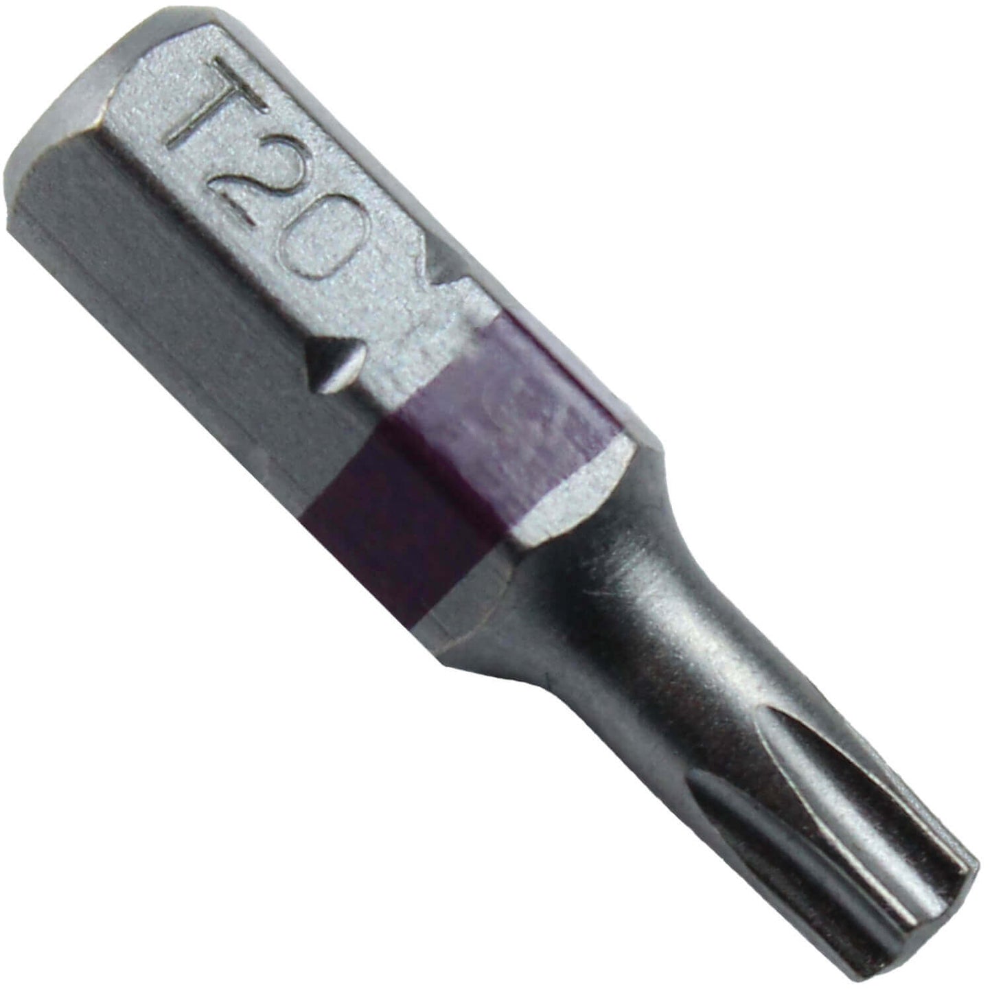 T20 (T-20) Torx/Star Driver Bit - Color Coded Torx/Star Drive Quick Change Shank Bit for Screws and Fasteners Requiring T20 (T-20)