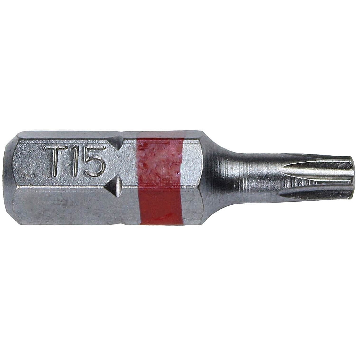 T15 (T-15) Torx/Star Driver Bit - Color Coded Torx/Star Drive Bit for Screws and Fasteners