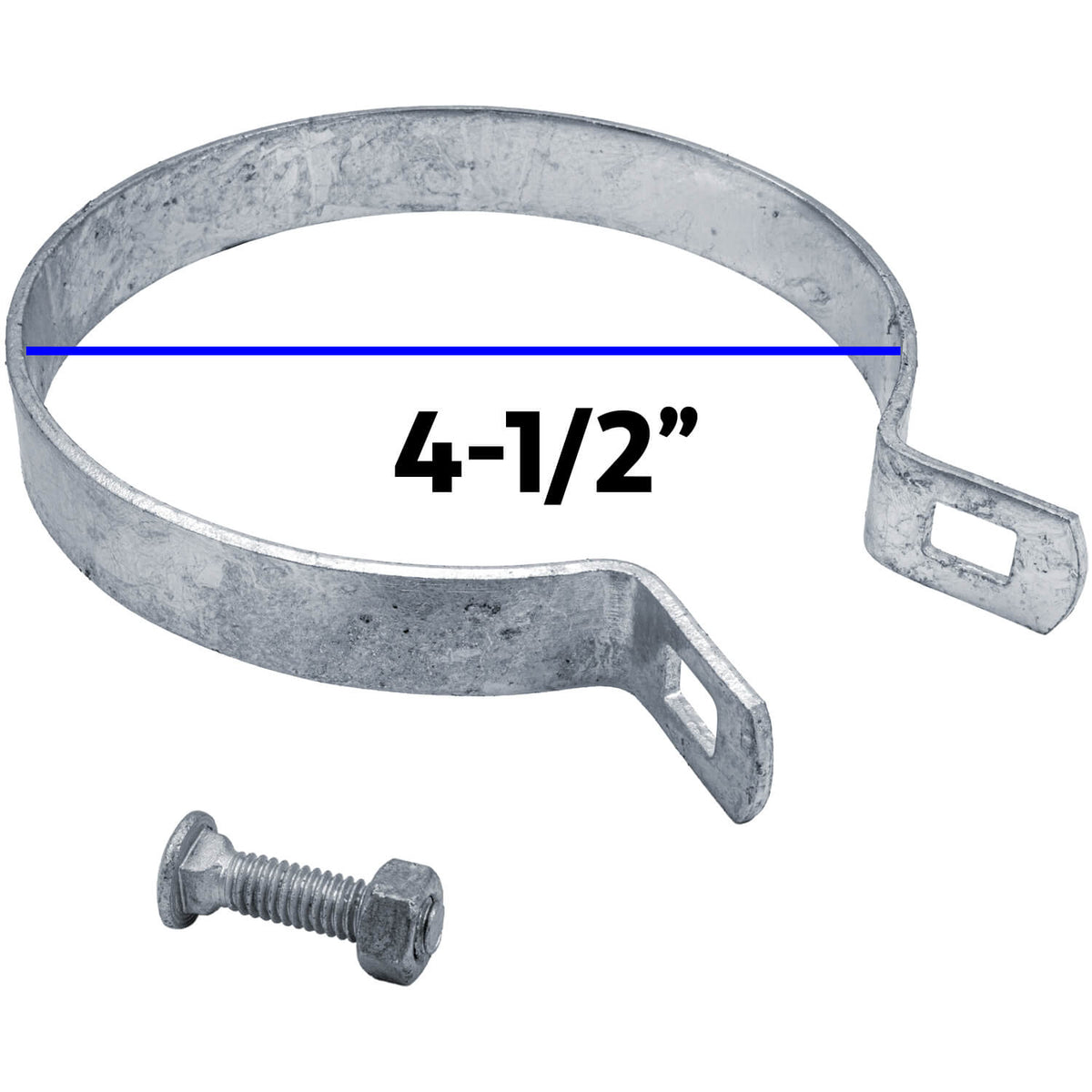 Galvanized Brace Band for Chain Link Fence - Rail End Bracket