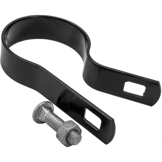 Tension Bands for Chain Link Fence -  BLACK Powder Coated Chain Link Tension Band