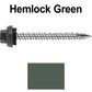 10 X 2“ HI-LO Zinc Aluminum Cap Metal Roofing Screws - Hex Washer Head - Self starting/self tapping - EPDM washer. Colored head.