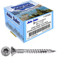 #8 Torx/Star Drive Head - 300 Grade Stainless Steel Torx/Star Drive Wood Screws - Silver Star Stainless Steel Wood Screw