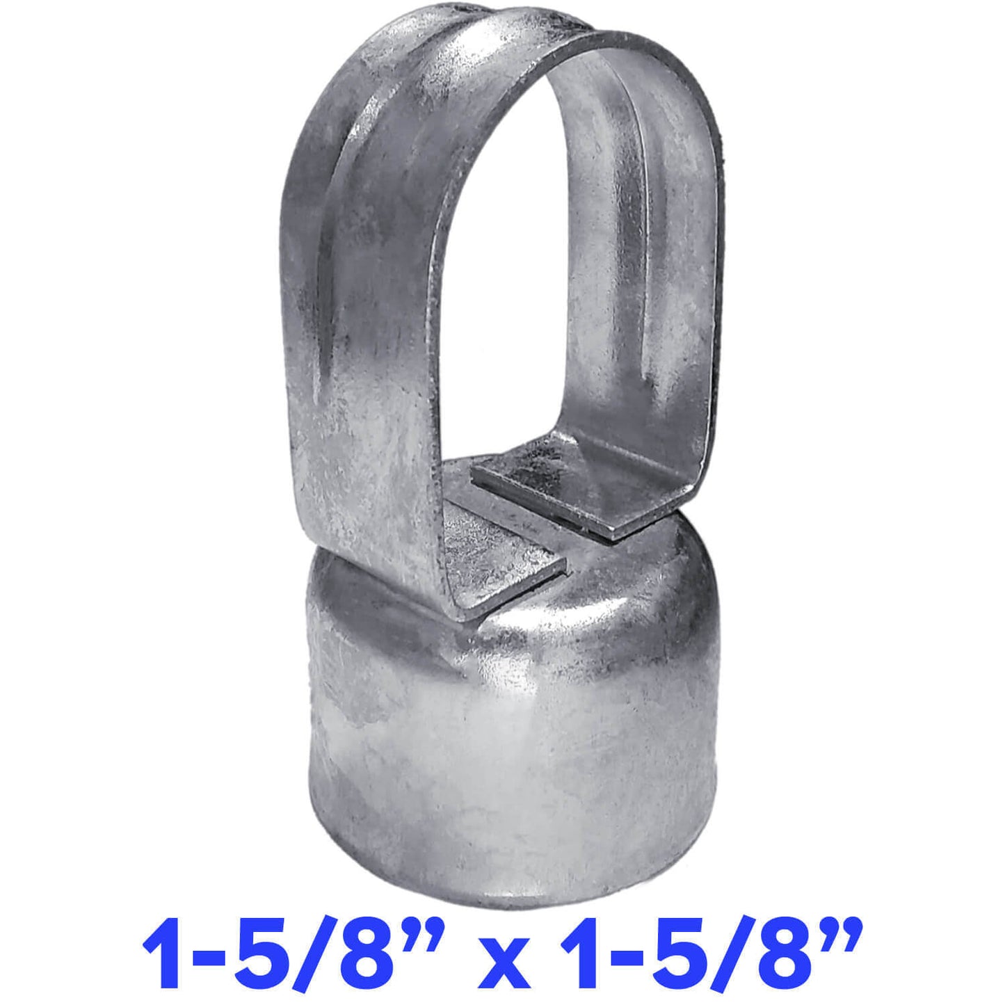Galvanized Pressed Steel Chain Link Fence Loop Cap (Eye Top)