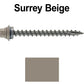12 X 2-1/2" Metal Roofing Screws For OSB and Plywood - Galvanized Metal to Wood Type 17 Tip - 1/4" Hex Head - Assembled EPDM Washer