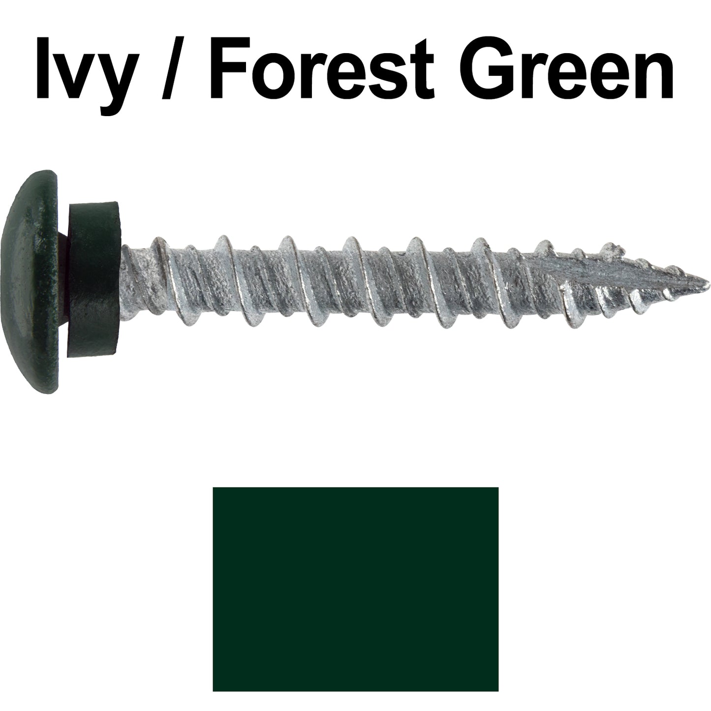 10 x 1-1/2” LOW PROFILE Star Head Roofing Screws - HI-LO Thread - Metal To Wood - T25 Torx Drive Head - EPDM washer