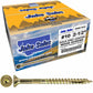 #10 Gold Star/Torx Drive Zinc Coated T-25 Flat Head Wood Screws
