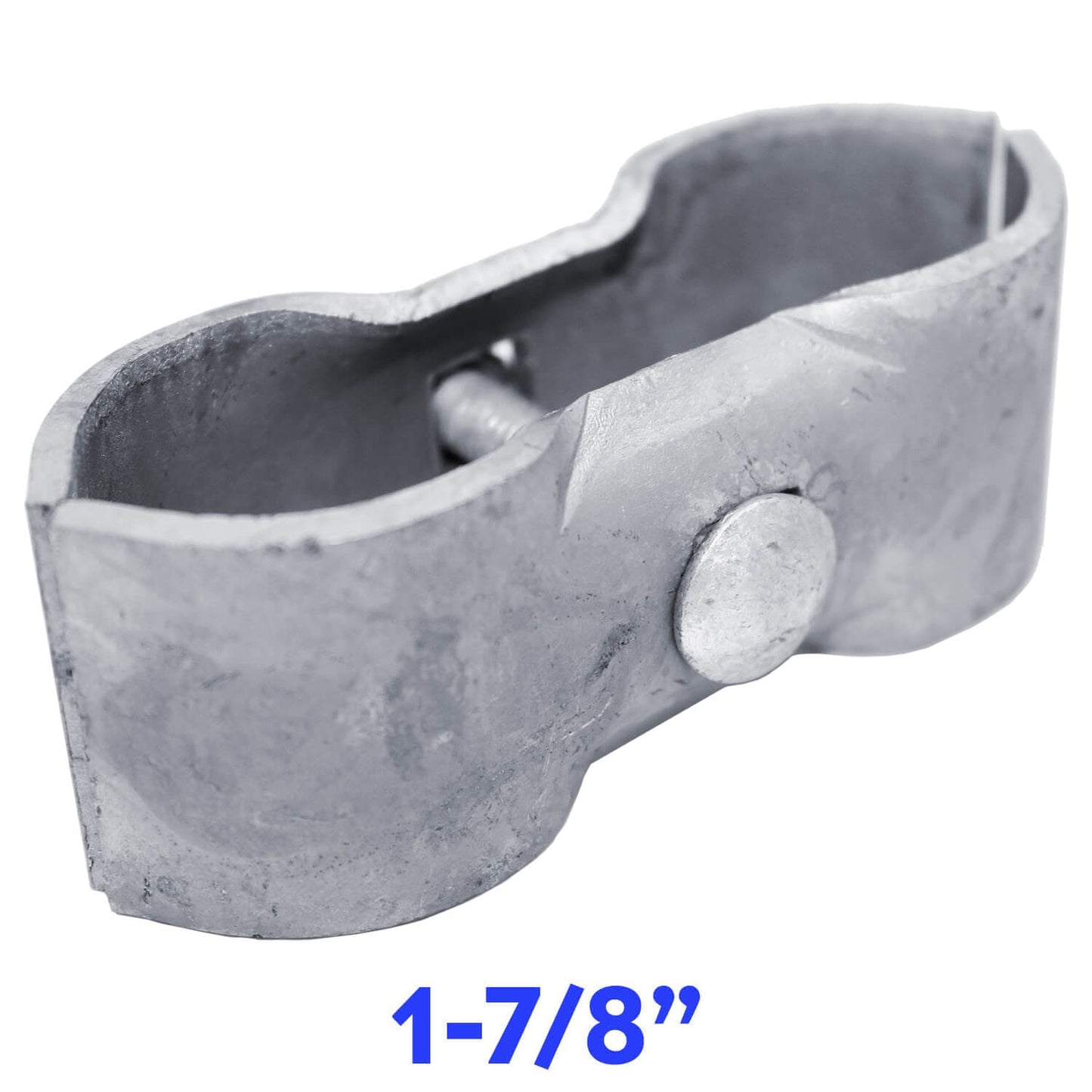 Galvanized Chain Link Fence Panel Clamps with Bolts & Nuts - Saddle Clamps for Dog Kennels & Temporary Fencing