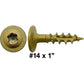 #14 Construction Lag Screws - Exterior Coated Torx/Star Drive Heavy Duty Structural Lag With Modified Truss Washer Head