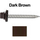 12 x 2"  Stainless Steel Metal Roofing Screw - Hex ReGrip Washer Head - Self starting/self tapping - EPDM washer. Colored head.