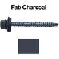 10 x 2" - Mini Driller Sheet Metal Roofing Screw - Hex Washer Head -  Self starting metal to wood siding screws. EPDM washer. Colored head.