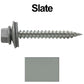 #9 x 1-1/2" Stainless Steel Metal Roofing Screws - Hex Washer Head - Self-Piercing (SP) tip metal to wood siding screws. EPDM washer. Colored head.