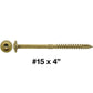 #15 Construction Lag Screw Exterior Coated Torx/Star Drive Heavy Duty Structural Lag Screw - Modified Truss Washer Head