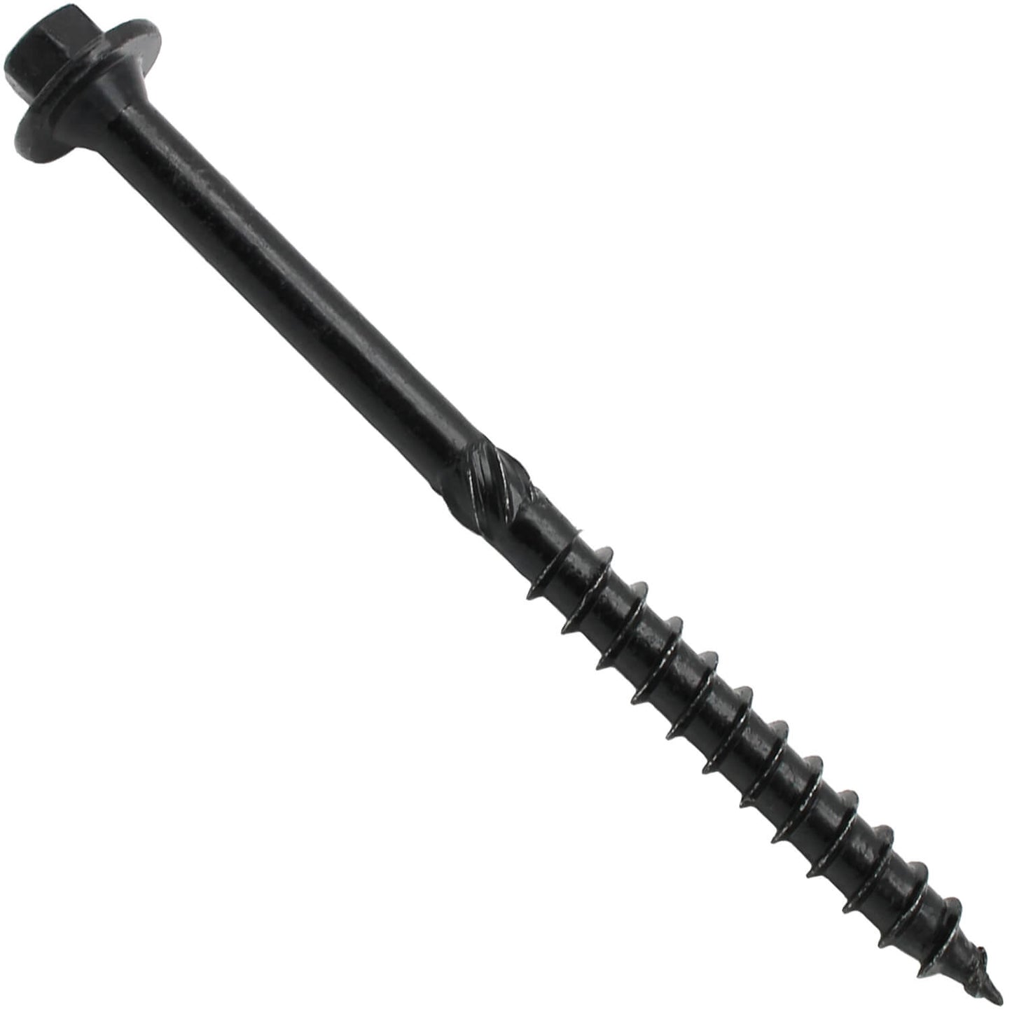 #17 Heavy Duty Structural Wood Screws - Exterior Coated Heavy Duty Wood Screws- Use for Fastening Ledger Boards, Large Timbers, Logs