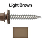 12 x 1-1/2" Stainless Steel Metal Roofing Screw: Hex ReGrip Sheet Metal Roof Screw. Sharp Point metal to wood siding screws. 5/8" EPDM washer. Product comes in 250 Count Bags  - Some Colors Special Order Only