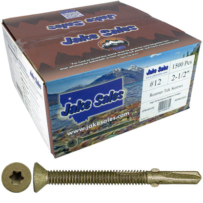 Reamer Tek Torx/Star Head Self-Drilling Wood to Metal Screws - for Flatbeds, Trailers or Fastening Wood to Steel