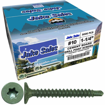 #10 Cement Board Torx/Star Head Screws DRILL POINT for Fastening Cement Backer Board/Cement Board/Tile Board - Torx/Star - T-25 Torx Head