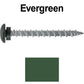 10 x 2" LOW PROFILE Star Head Roofing Screws - HI-LO Thread - Metal To Wood - T25 Torx Drive Head - EPDM washer.