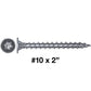 #10  Low Profile Pancake Head Roofing Screws - Wood to Metal - For Standing Seam Roofs - Zinc Plated