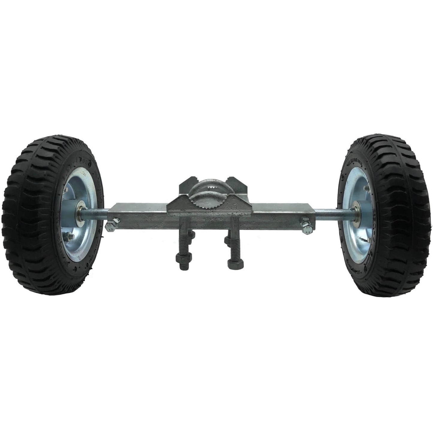 Gate Wheel Carriers for Chain Link Fence Rolling/Sliding Gates. Various Styles and Widths, Hard Rubber Wheels and Pneumatic Rubber Wheels