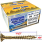#8 Gold Star/Torx Drive Zinc Coated T-20 Flat Head Wood Screws
