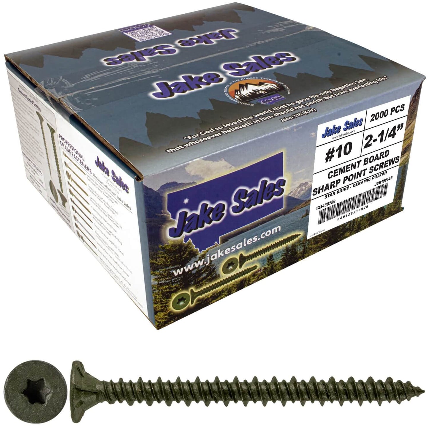 #10 Cement Board Torx/Star Head Screws SHARP POINT for Fastening Cement Backer Board/Cement Board/Tile Board - Torx/Star - T-25 Torx Head