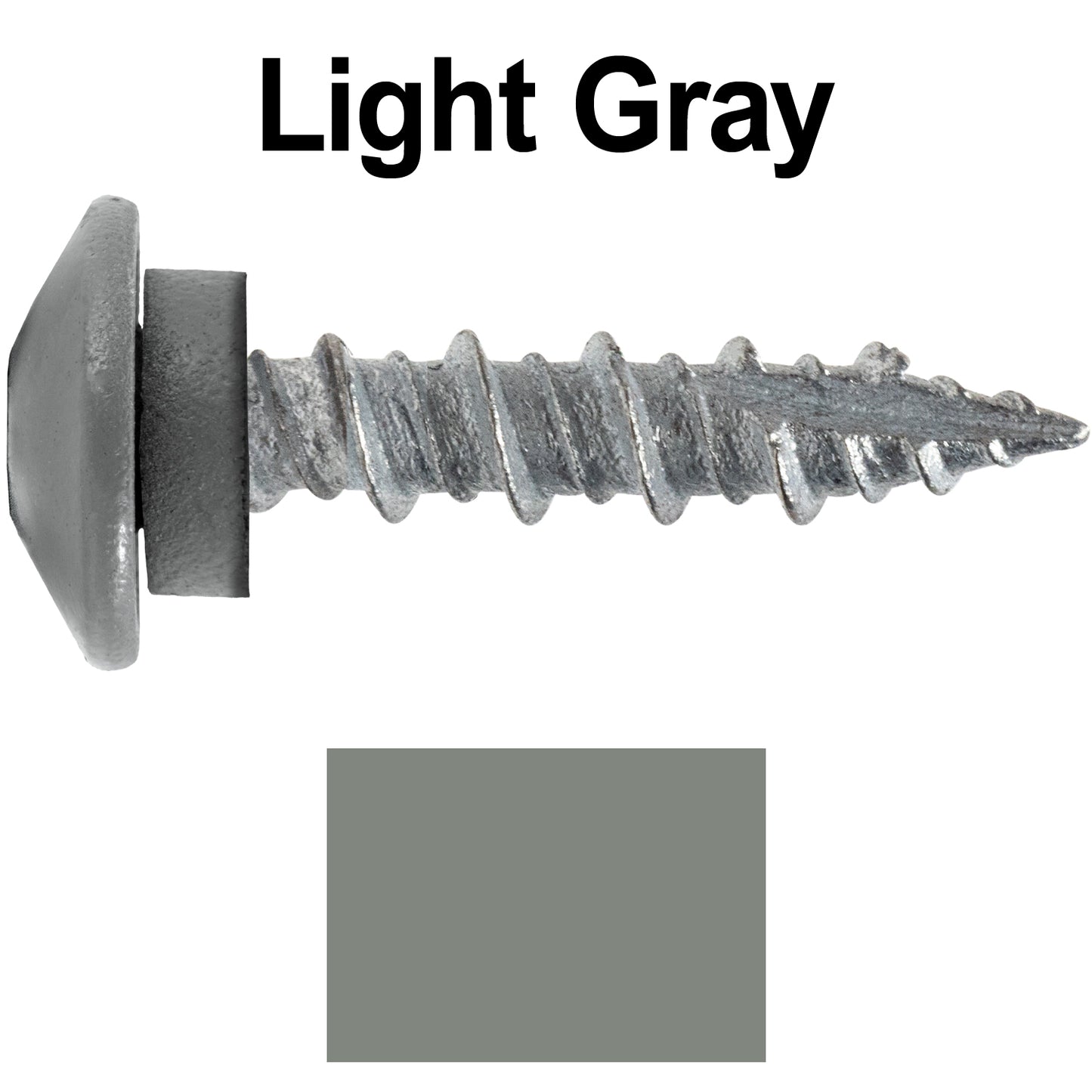 10 X 1" - LOW PROFILE Star Head Roofing Screws - HI-LO Thread - Metal To Wood - T25 Torx Drive Head - EPDM washer.