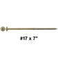 #17 Construction Lag Screw Exterior Coated Torx/Star Drive Heavy Duty Structural Lag - Modified Truss Washer Head