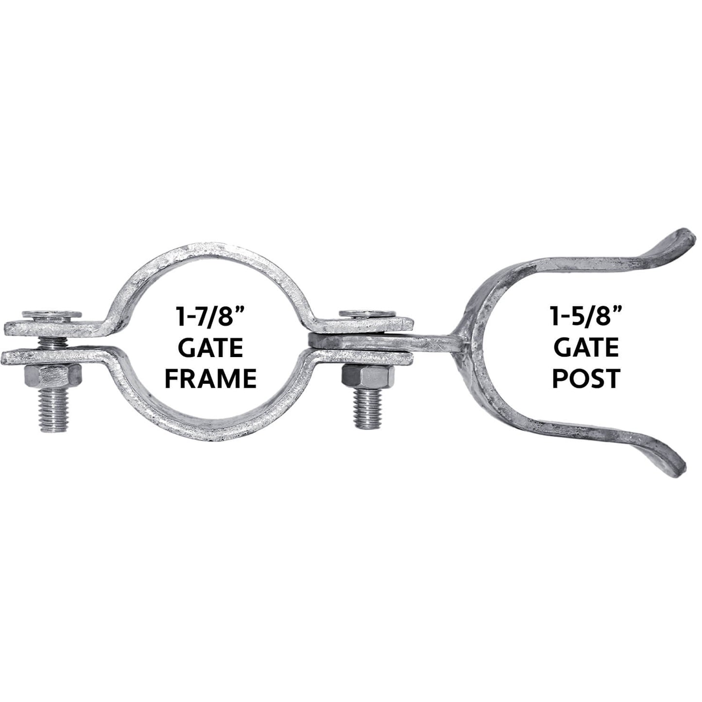 Chain Link Fence Gate Fork Latch -  Fence Gate Latch - Galvanized Fence Gate Latch With Hole for Padlock