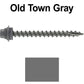 12 X 2-1/2" Metal Roofing Screws For OSB and Plywood - Galvanized Metal to Wood Type 17 Tip - 1/4" Hex Head - Assembled EPDM Washer