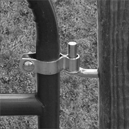 Heavy-Duty Lag Screw Gate Hinge for Wood Fence Posts and Gates – Galvanized Steel