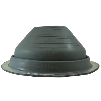 Dektite GRAY EPDM Flexible Round Pipe Flashing - Metal Roof Jack Pipe Boot - Metal Roofing Pipe Flashing