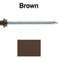 10 x 3” - STAINLESS HEX / ZINC Sheet Metal Roof Screw. Self starting metal to wood siding screws. EPDM washer. Colored head.