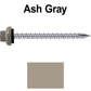 10 X 2-1/2" HI-LO Zinc Aluminum Cap Metal Roofing Screws - Hex Washer Head - Self starting/self tapping - EPDM washer. Colored head.