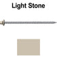#10 x 4" Metal ROOFING SCREWS - Hex Washer Head - Self starting/self tapping - EPDM washer. Colored head.