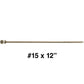 #15 x 10" Exterior Coated Wood Screws - Extra Long Bronze Wood Screw with Torx/Star Drive Head - Multipurpose Torx/Star Drive Wood Screws