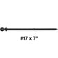 #17 Heavy-Duty Black Timber, Log & Structural Wood Screws - Exterior Coated - Use for Fastening Ledger Boards, Large Timbers, Logs and more.
