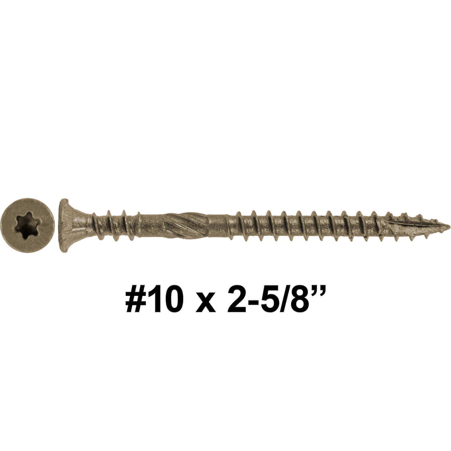 #10 Soft Wood Deck Screw - Exterior Corrosion Resistant