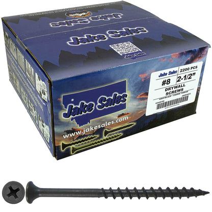 Gray Phosphate Coarse Thread Drywall Screws - Drywall, Gypsum board, Sheet rock, Plasterboard Screws. Use for all purpose wood screws.