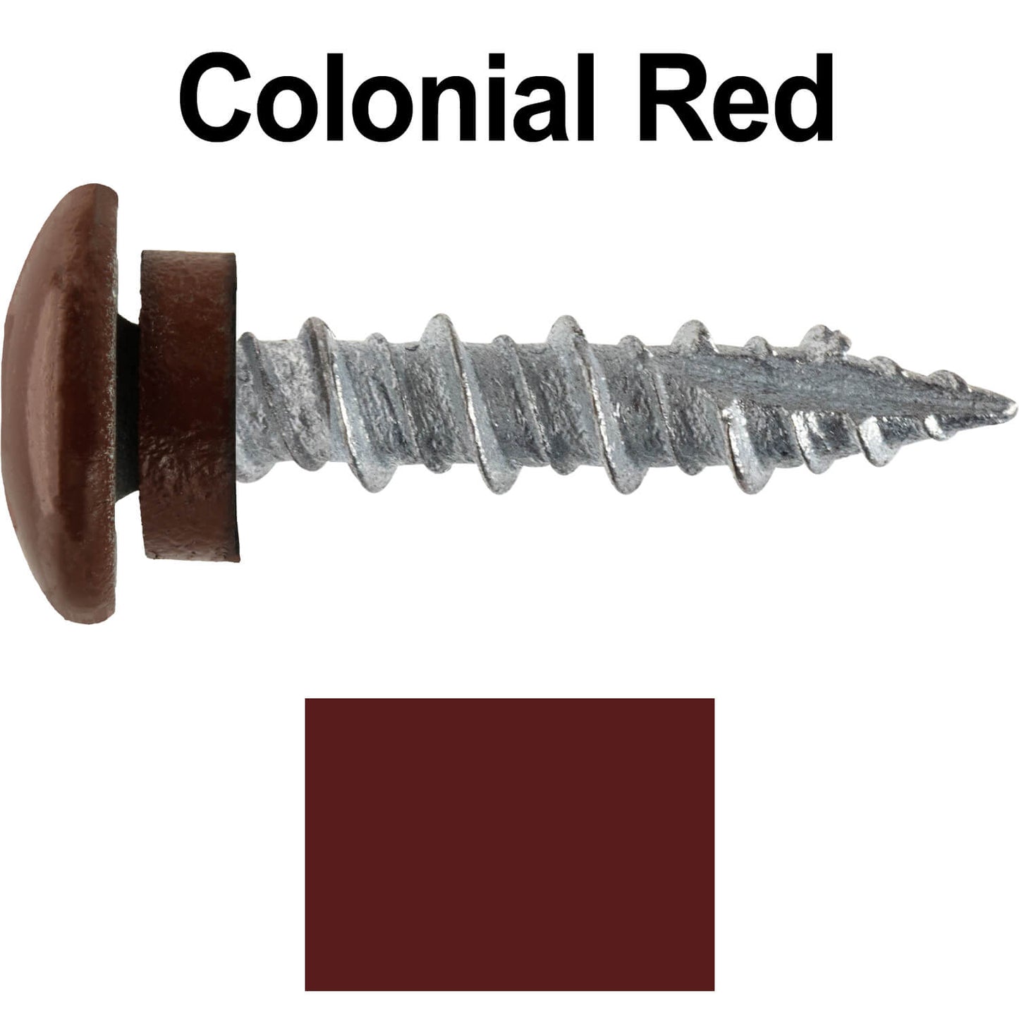 10 X 1" - LOW PROFILE Star Head Roofing Screws - HI-LO Thread - Metal To Wood - T25 Torx Drive Head - EPDM washer.