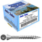 #9 Silver Star Stainless Steel TRIM HEAD Screw Torx/Star Head  - Stainless Steel TRIM HEAD Wood Screws