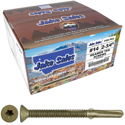 Reamer Tek Torx/Star Head Self-Drilling Wood to Metal Screws - for Flatbeds, Trailers or Fastening Wood to Steel