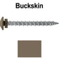 10 x 2" LOW PROFILE Star Head Roofing Screws - HI-LO Thread - Metal To Wood - T25 Torx Drive Head - EPDM washer.