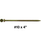 #10 x 4" YELLOW ZINC COARSE THREAD Drywall, Gypsum board, Sheet rock, Plasterboard Screws.(OVERSTOCK)