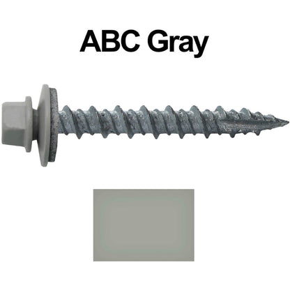 10 x 1-1/2" Metal ROOFING SCREWS - Hex Head Sheet Metal Roof Screw. Self starting metal to wood siding screws. EPDM washer (250 Count)