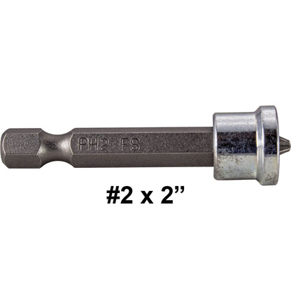 Phillips Driver Bits - with 1/4" Quick Change Shank