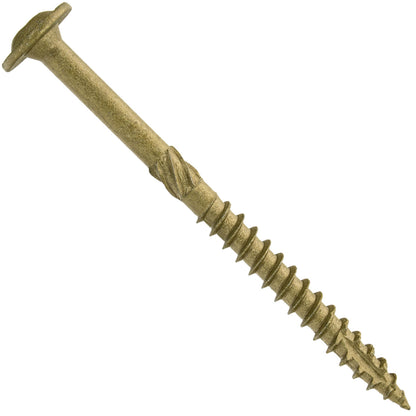 Jake Sales #15 x 3-1/2" Construction Lag Screw - Torx/Star Drive Heavy Duty Structural Lag Screw - ACQ Compatible - Modified Truss Washer Head(OVERSTOCK)