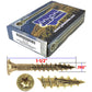 #10 Yellow Zinc Coated General Purpose Wood Screws. Torx/Star Drive Head - Multipurpose Torx/Star Drive Wood Screws